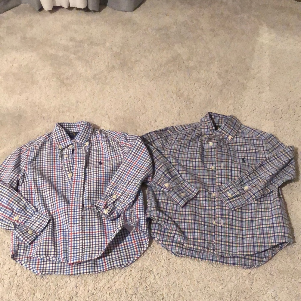 Set of 3t RL button up shirts